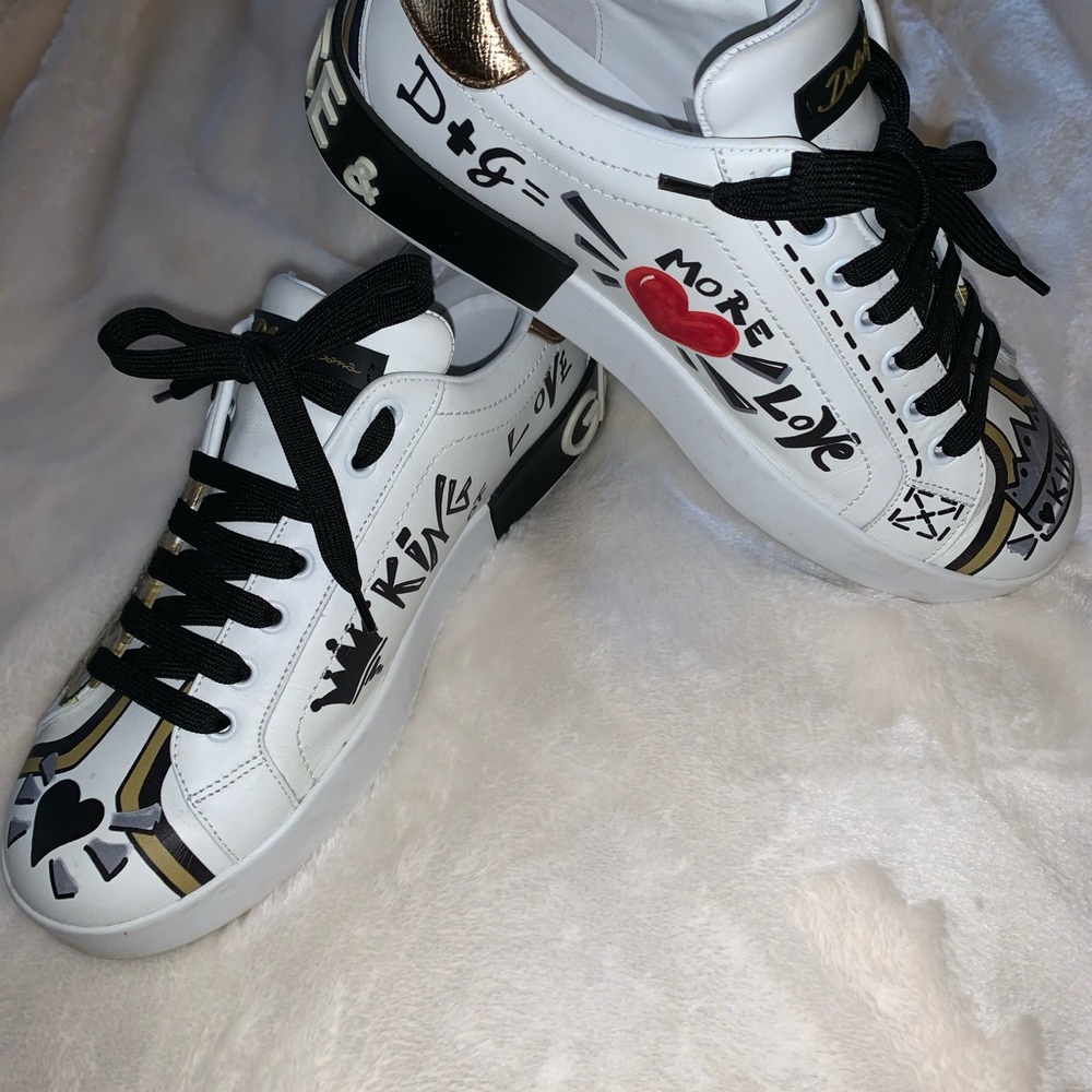 Dolce & Gabbana Amore est Vitae Printed Sneakers - Picture 3 of 7